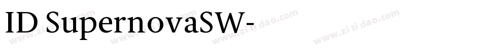 ID SupernovaSW字体转换